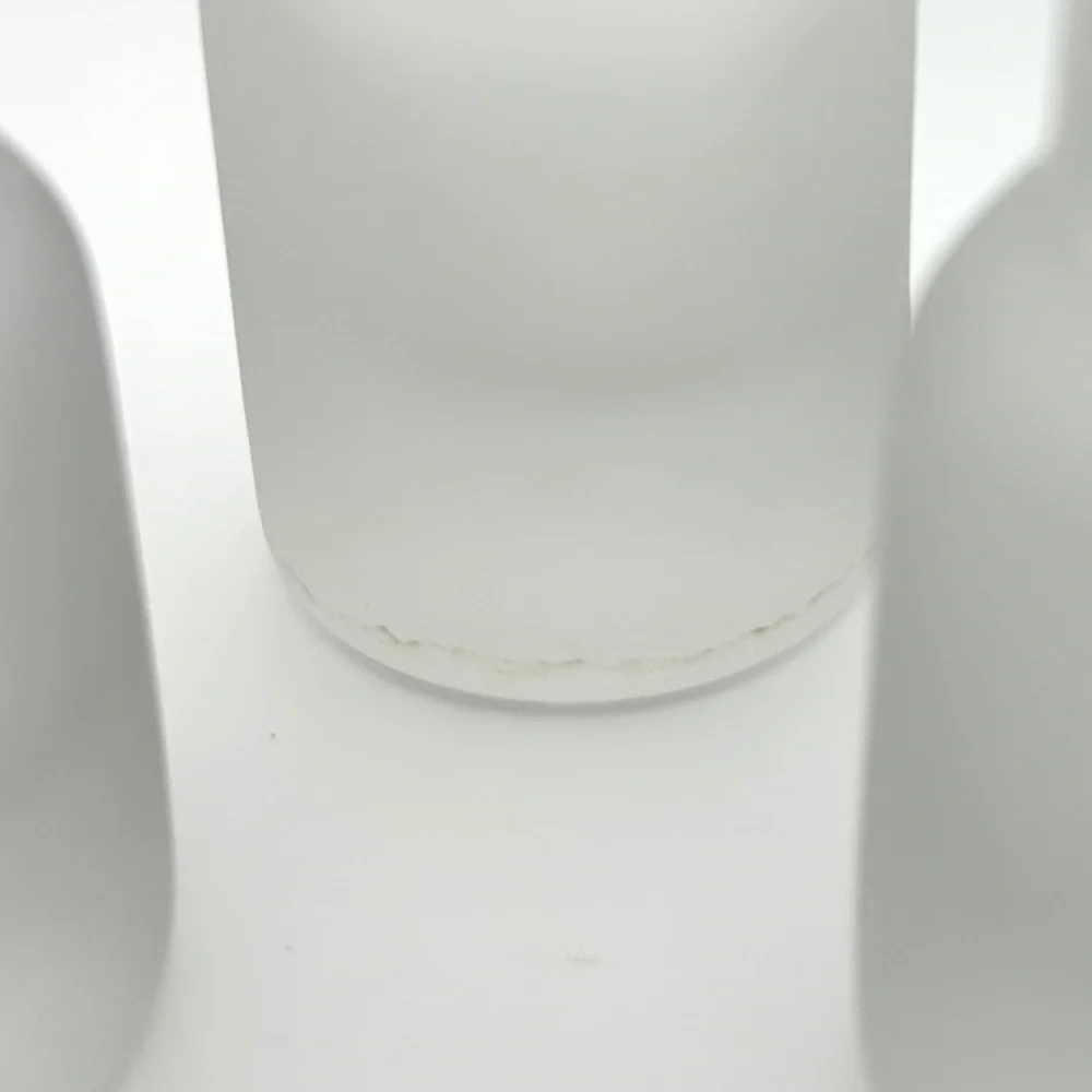 Small Clear Glass Tube Plant Propagation Vase Chunky Base Frosted Glass Bud Vase